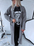 Knitted cardigan "NOBODY 7782" - GREY